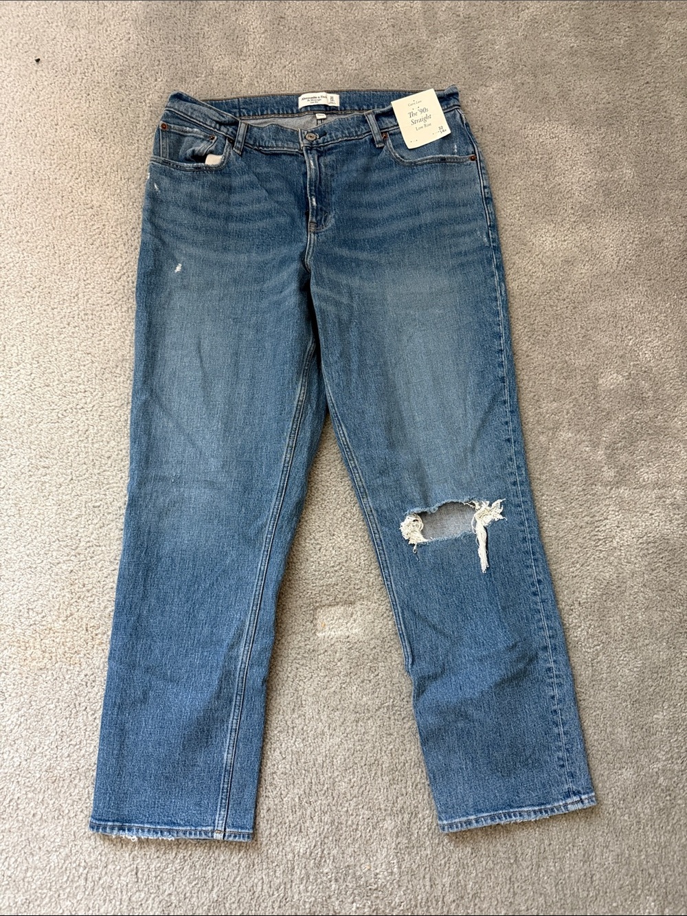 Abercrombie & Fitch - 90s Straight Low Rise (Curve Love style) | Sz 14 R